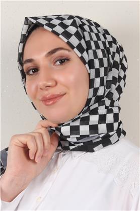 Cotton & Silk Şal 3641-4 Siyah