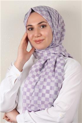 Cotton & Silk Şal 3641-5 Lila