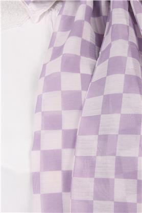 Cotton & Silk Şal 3641-5 Lila