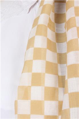 Cotton & Silk Şal 3641-6 Gold