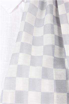 Cotton & Silk Şal 3641-8 Gri