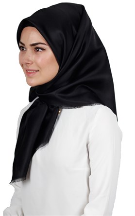 Delux Tafta Eşarp 1000-11 Siyah