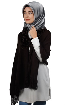 Kürklü Triko Omuz Şalı 2020-2