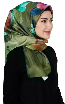 Piramit Tafta Dijital Eşarp 1912-7