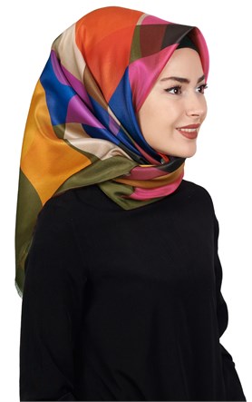 Piramit Tafta Dijital Eşarp 1917-6