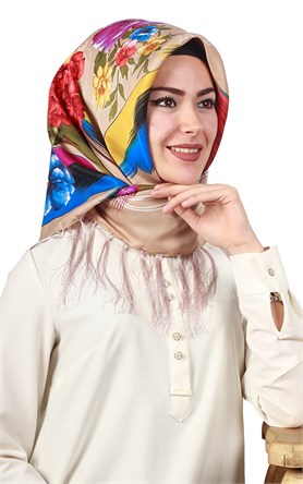 111-0022-03 PİRAMİT PÜSKÜLLÜ EŞARP