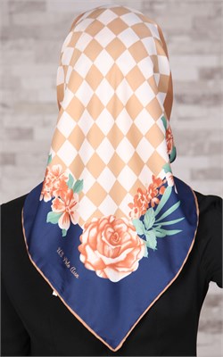 102-0033-03 U.S POLO ASSN EŞARP BEJ-MAVİ