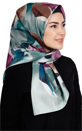 Piramit Tafta Dijital Eşarp 1911-6