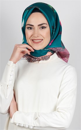 Piramit Tafta Dijital Eşarp 1923-8