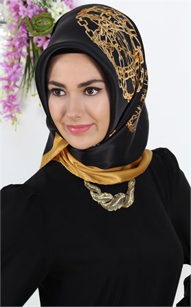 5740-21 ARMİNE İPEK GOLD SİYAH