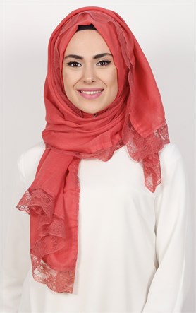 Dantelli Paşmina Şal 1243-16