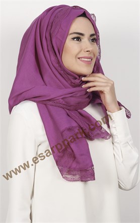 Dantelli Paşmina Şal 1243-19
