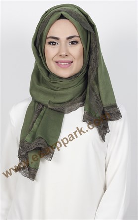 Dantelli Paşmina Şal 1243-24