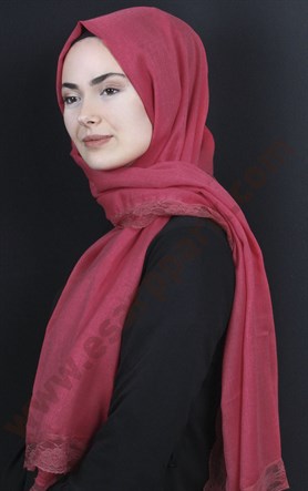 Dantelli Paşmina Şal 1243-3