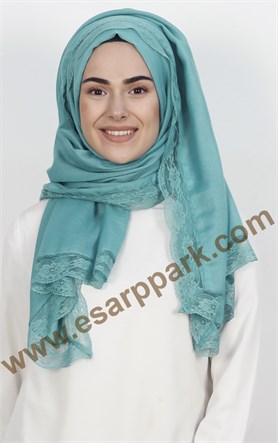 Dantelli Paşmina Şal 1243-36