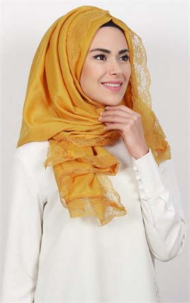 Dantelli Paşmina Şal 1243-38
