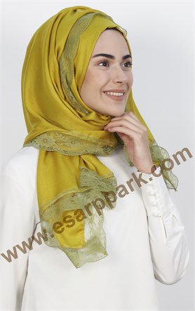 Dantelli Paşmina Şal 1243-45
