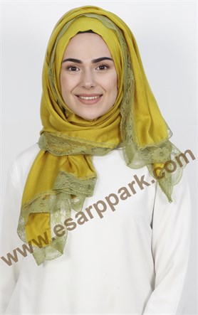 Dantelli Paşmina Şal 1243-45