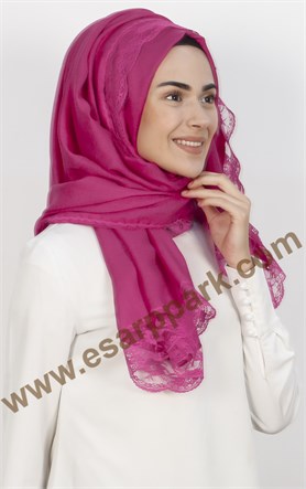 Dantelli Paşmina Şal 1243-48