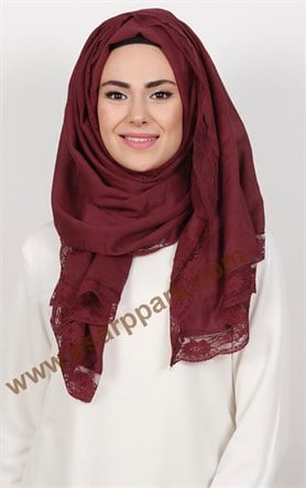 Dantelli Paşmina Şal 1243-5