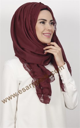 Dantelli Paşmina Şal 1243-5