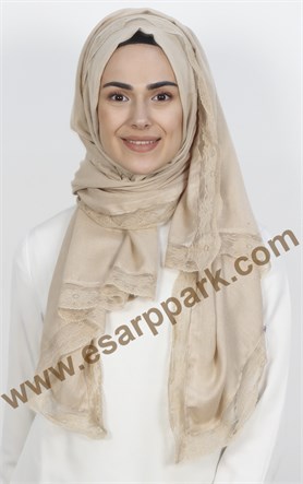 Dantelli Paşmina Şal 1243-58