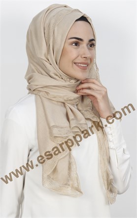 Dantelli Paşmina Şal 1243-58