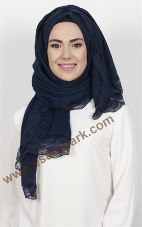 Dantelli Paşmina Şal 1243-6
