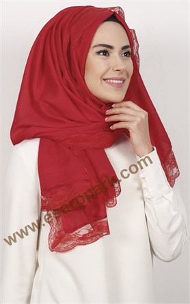 Dantelli Paşmina Şal 1243-9