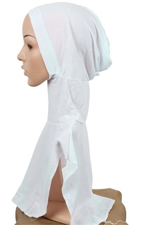 Boyunluklu Bone 2532-3 Beyaz