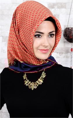 102-0019-09 U.S POLO ASSN EŞARP MERCAN LACİVERT