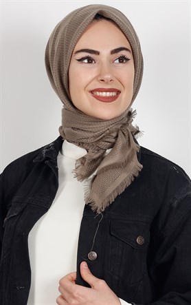  Fileli Coton Eşarp 1712-3