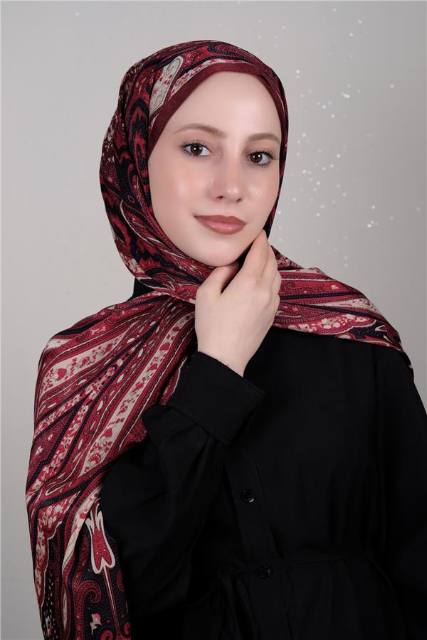 Desenli Lotus Şal 1515-7