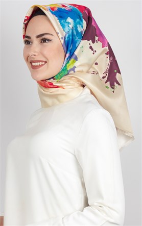 Piramit Tafta Dijital Eşarp 1921-11