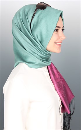 500-0013-34 ÇİFT YÖNLÜ İPEKSİ ŞAL