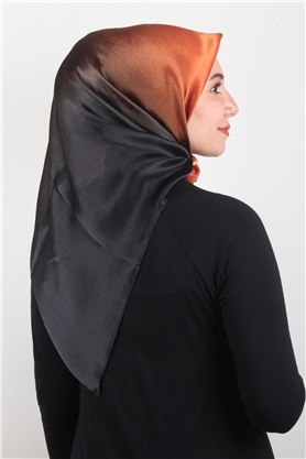 Diamond Degrade Janjan Eşarp 4100-34 Siyah-Bakır