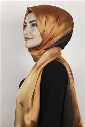 Diamond Degrade Janjan Şal 2728-21 Turuncu