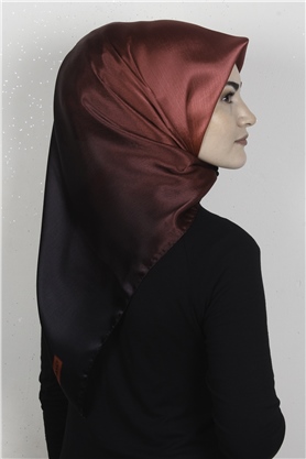 Diamond Degrade Janjan Eşarp 4100-13 Siyah-Kırmızı