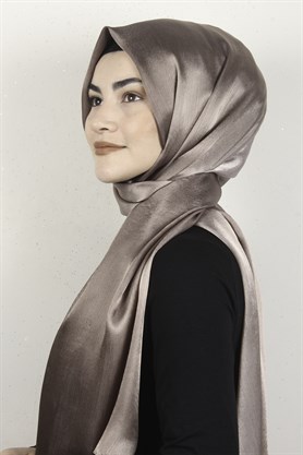 Diamond Degrade Janjan Şal 2728-1 Kahverengi