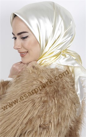 Düz Renk Saten Eşarp 1041-12
