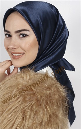 Düz Renk Saten Eşarp 1041-14