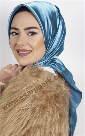 Düz Renk Saten Eşarp 1041-22