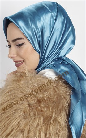 Düz Renk Saten Eşarp 1041-22