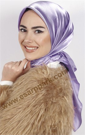 Düz Renk Saten Eşarp 1041-23