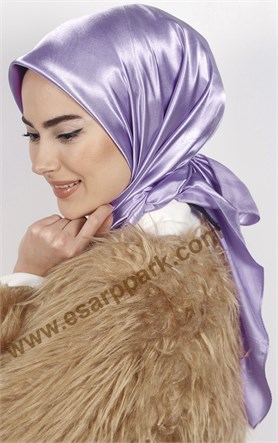 Düz Renk Saten Eşarp 1041-23