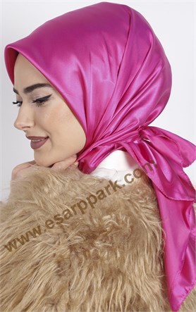 Düz Renk Saten Eşarp 1041-25