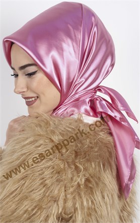 Düz Renk Saten Eşarp 1041-31