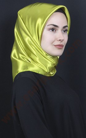 Düz Renk Saten Eşarp 1041-34