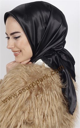 Düz Renk Saten Eşarp 1041-35