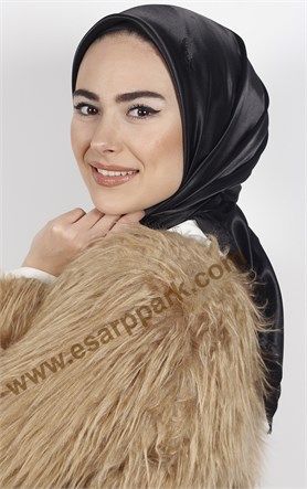 Düz Renk Saten Eşarp 1041-35